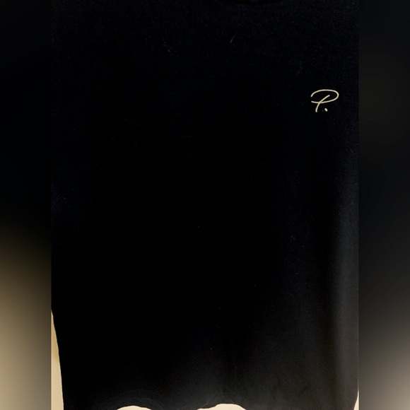 River Island Men's Black Logo Embroidered Print Camo Tape Sleeve T-Shirt - Picture 3 of 4